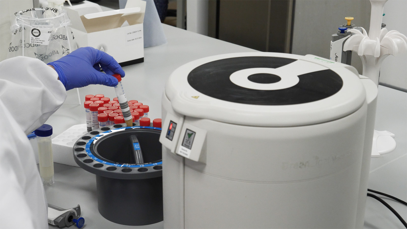 Put vials in incubator/reader Image
